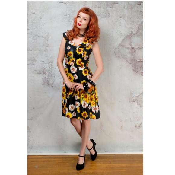 Voodoo Vixen sunflower summer dress size small. - Picture 3 of 6